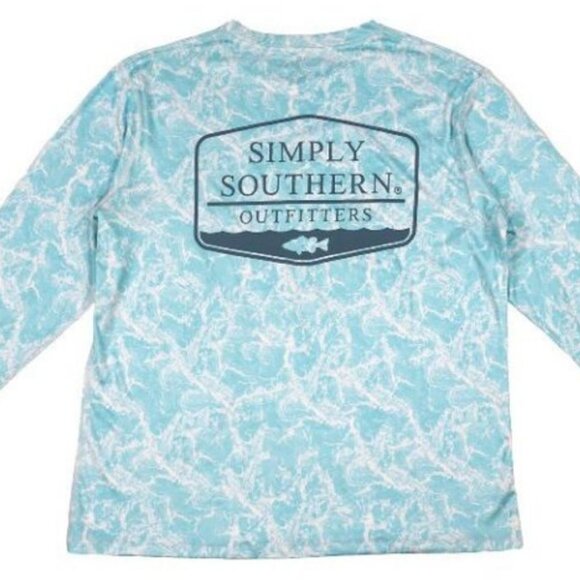 Simply Southern Other - Ocean Blue Rashguard Simply Southern NWT Size Small